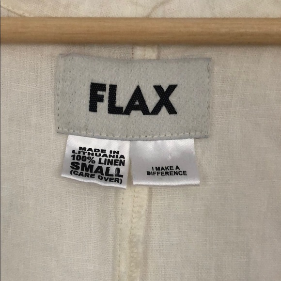 FLAX linen long blazer/jacket - Picture 4 of 4